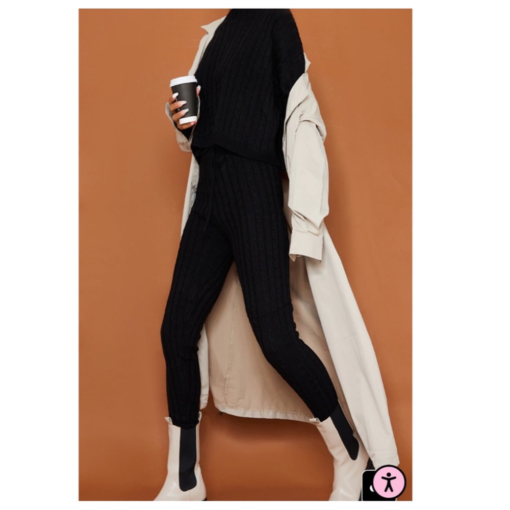 Loungewear Round Neck top and leggings set
